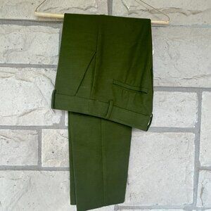 Loft Riviera Slim Pants==Olive Green--00
